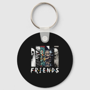 Horror Characters Friend Halloween Family Matching Key Ring