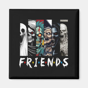 Horror Characters Friend Halloween Family Matching Magnet
