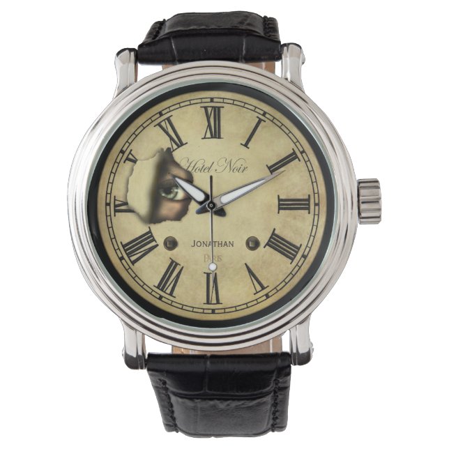 Horror Clock Face Personalised Watch (Front)