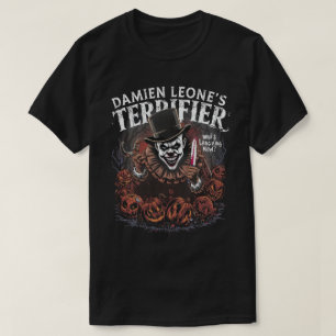 Horror Clown Pumpkin Halloween Scary Artwork T-Shirt