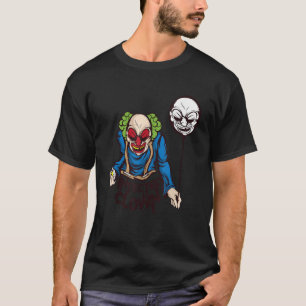 Horror Clown Scary T Shirt Balloon Gift Women Men 