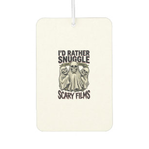 Horror Cuddle Shirt Funny Skull Ghost Movie Night  Car Air Freshener