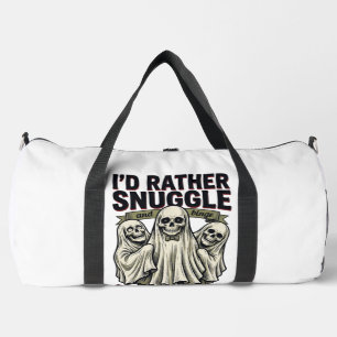 Horror Cuddle Shirt Funny Skull Ghost Movie Night Duffle Bag
