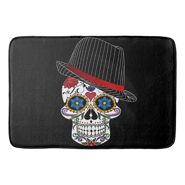 Horror Elegant Skull Bath Mat (Front)