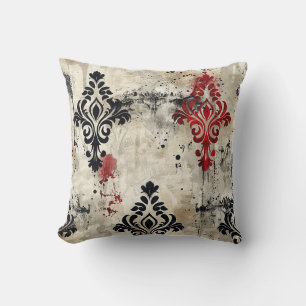 Horror Escape Room Royal Damask Blood Stain Cushion