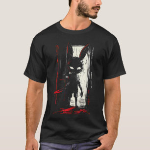 Horror Evil Bunny Rabbit Slasher Creepy Door Alt G T-Shirt