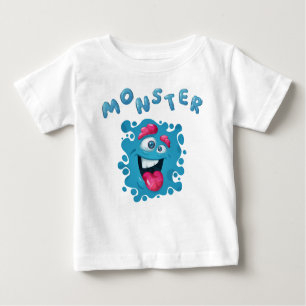 Horror Expressions Funny Monster Faces Baby T-Shirt