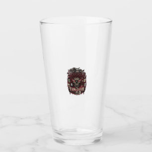 Horror Fan Club Halloween Demon Face Skulls Film R Glass