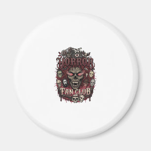Horror Fan Club Halloween Demon Face Skulls Film R Magnet
