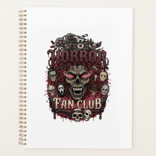 Horror Fan Club Halloween Demon Face Skulls Film R Planner