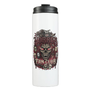 Horror Fan Club Halloween Demon Face Skulls Film R Thermal Tumbler