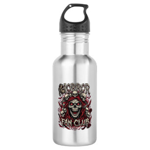Horror Fan Club Halloween Screaming Skull Red Hood 532 Ml Water Bottle