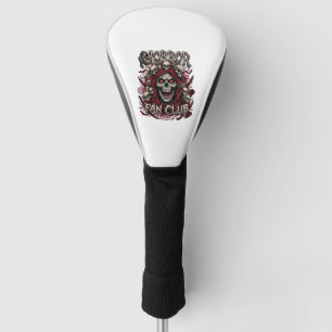 Horror Fan Club Halloween Screaming Skull Red Hood Golf Head Cover