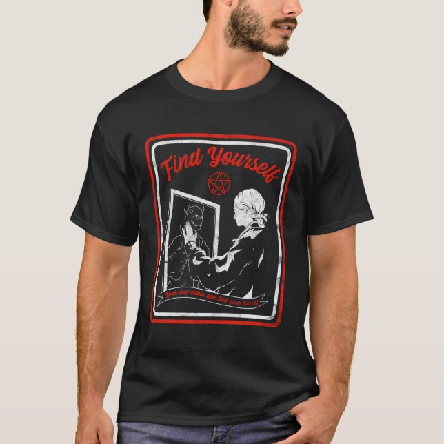 Horror Find Yourself Demon Within T-Shirt (Front)