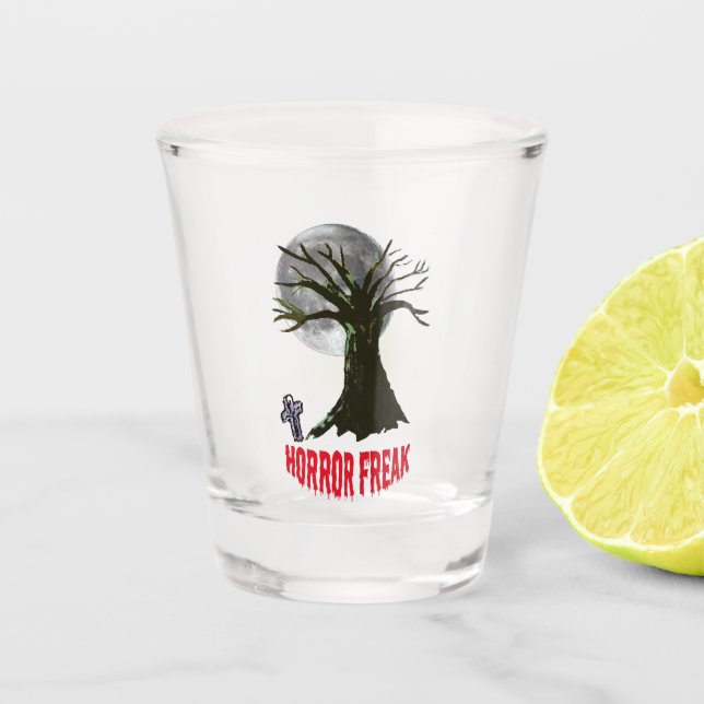 Horror Freak  Shot Glass (Front)