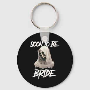 Horror Gothic Soon To Be Bride Bachelorette Engage Key Ring