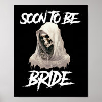 Horror Gothic Soon To Be Bride Bachelorette Engage