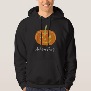 Horror Halloween Pumpkin Family Name Hoodie