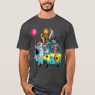 Horror Halloween Scary Movie Character Funny Cat L T-Shirt