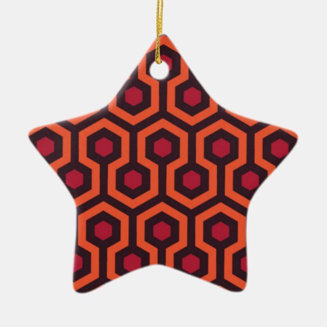 horror hotel carpet xmas ceramic ornament (Front)