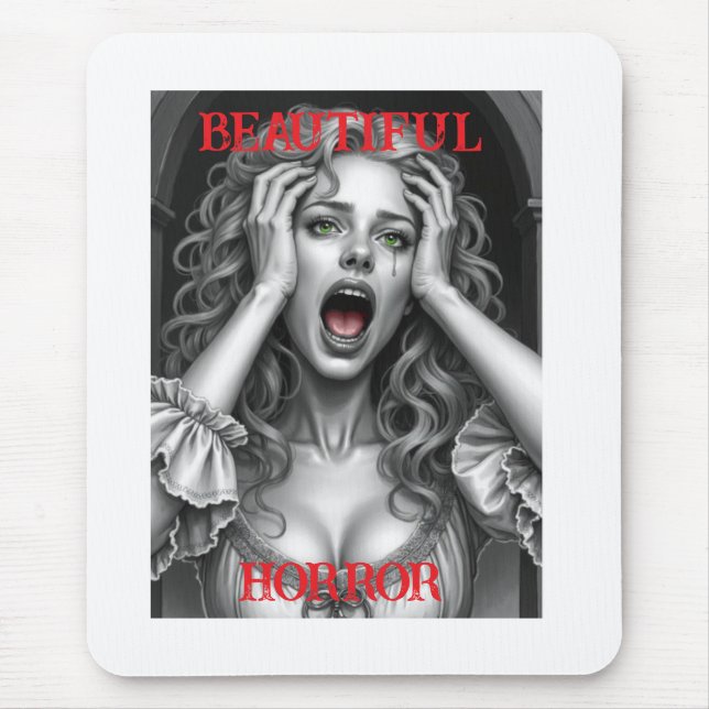 Horror Image Mouse Pad (Front)