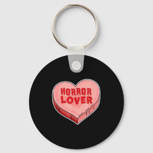 Horror Lover Candy Heart Valentines Day Halloween  Key Ring