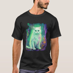Horror Monster Ghost Cat Ghost Halloween T-Shirt