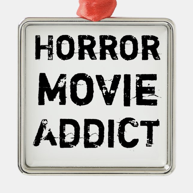 Horror Movie Addict Christmas Ornament (Front)