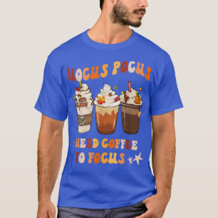 Horror Movie And Coffee Halloween Spooky Season Co T-Shirt