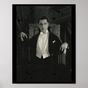 Horror Movie Monster Halloween Count Dracula Vampi Poster