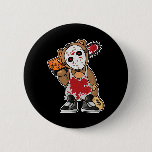 Horror Movie Monster Lazy Halloween Costume Funny 6 Cm Round Badge