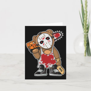 Horror Movie Monster Lazy Halloween Costume Funny Card