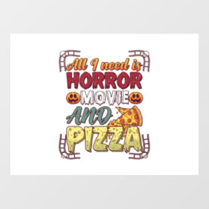 Horror Movie Pizza Halloween Pumpkin Skull Slice_1