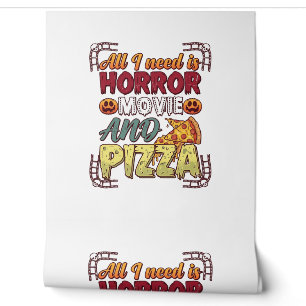 Horror Movie Pizza Halloween Pumpkin Skull Slice_1 Wallpaper