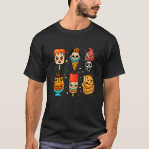 Horror Movie Popsicle Summer Halloween Summerween T-Shirt
