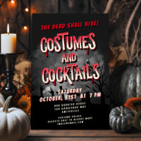 Horror Movie Poster Adult Halloween Party Invite