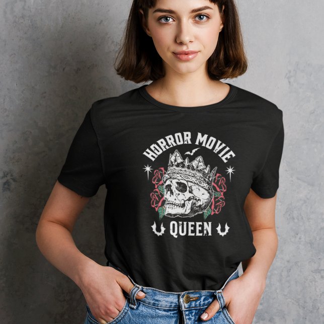 Horror Movie Queen Skull T-Shirt (Creator Uploaded)