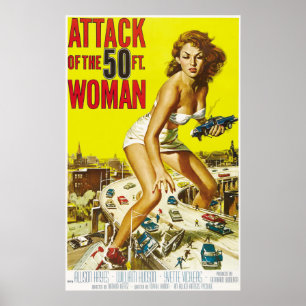 Horror Movie, Sci-Fi Movie, Vintage poster