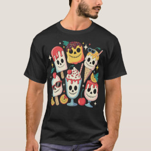 Horror Movie Summer Popsicle Halloween Ice Cream S T-Shirt