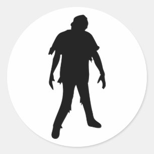 Horror Movie Zombie Dead Death Classic Round Sticker