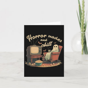 Horror Movies And Chill Ghost Card