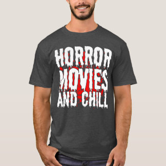 Horror Movies And Chill Horror Fan vintage T-Shirt