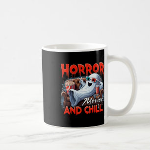 Horror Movies And Chill Spooky Ghost Movie Lovers  Coffee Mug