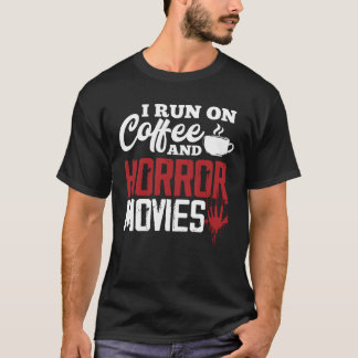 Horror Movies Coffee vintage T-Shirt