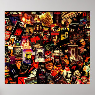 Horror Movies Collage Poster