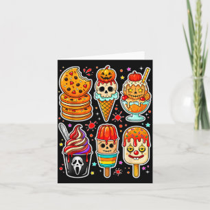 Horror Movies Summer Popsicle Halloween Ice Cream Card