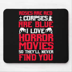 Horror Movies Thriller Halloween Fans Scary Film L Mouse Pad