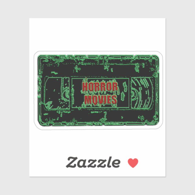 Horror Movies VHS Black Green (Sheet)