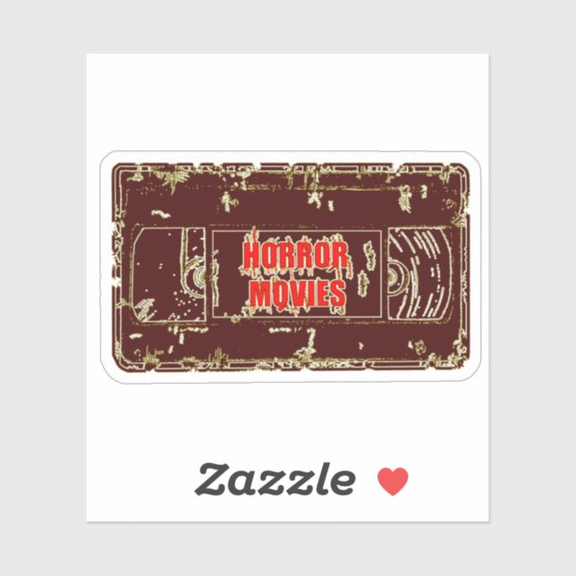 Horror Movies VHS Black Yellow (Sheet)