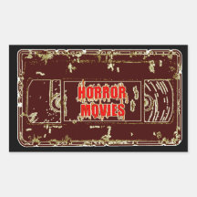 Horror Movies VHS-Red/Red